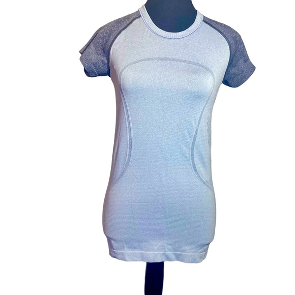 lululemon athletica Tops - Swifty Tech Shirt In Light/Dark Gray